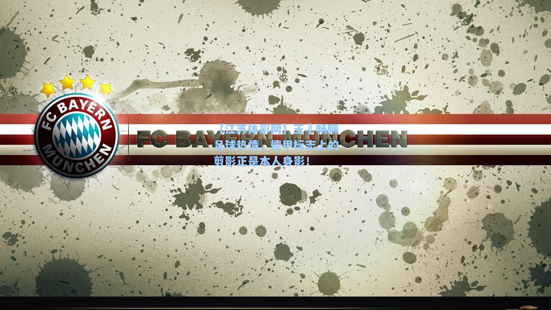 王濛畅聊足球热情，德甲标志上的剪影正是本人身影！