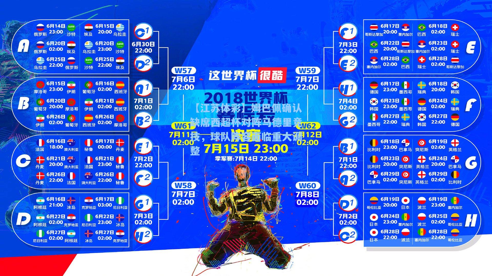 姆巴佩确认缺席西超杯对阵马德里竞技，球队阵容面临重大调整